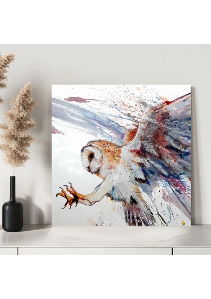 Peçeli Baykuş Kanvas Tablo modelleri