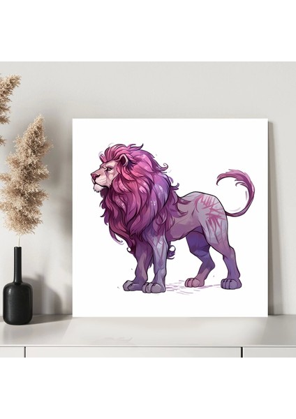Aslan Figürü Kanvas Tablo modelleri