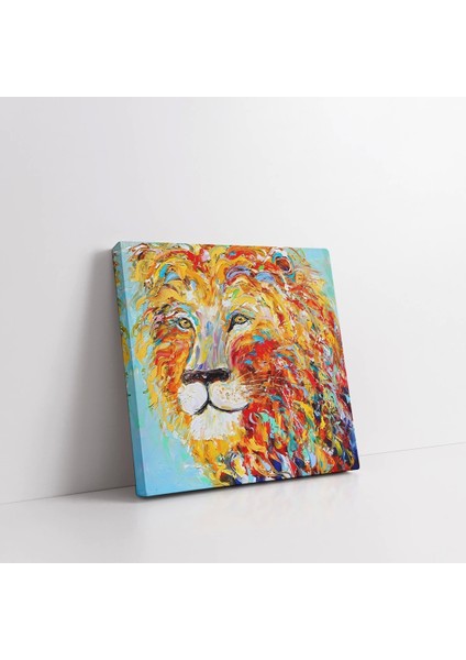 Ormanlar Kralı Aslan Kanvas Tablo fiyatları