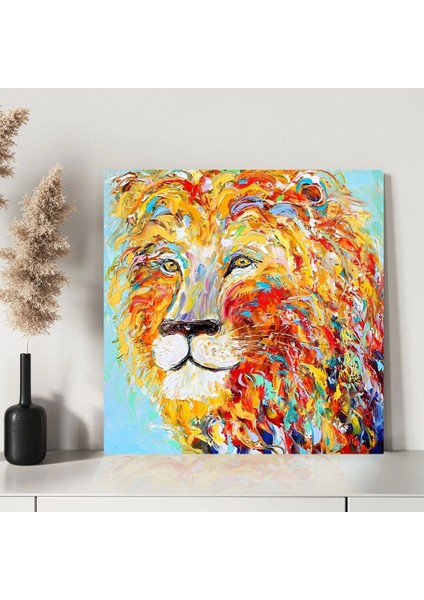 Ormanlar Kralı Aslan Kanvas Tablo modelleri