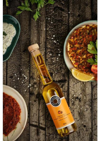 Portakallı Naturel Sızma Zeytinyağı 250 ml Hediyelik Kutusunda