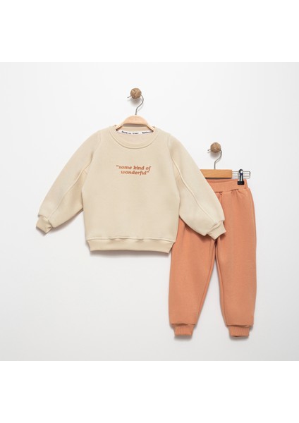 Erkek Çocuk Sweatshirt Jogger Takım Baskılı 2-5 Yaş Pamuklu Şardonlu 3 Ip FV-15938