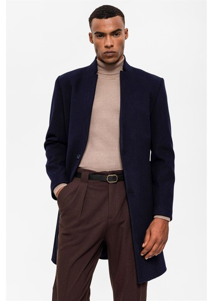 Lacivert Hakim Yaka Erkek Kaban fiyatları