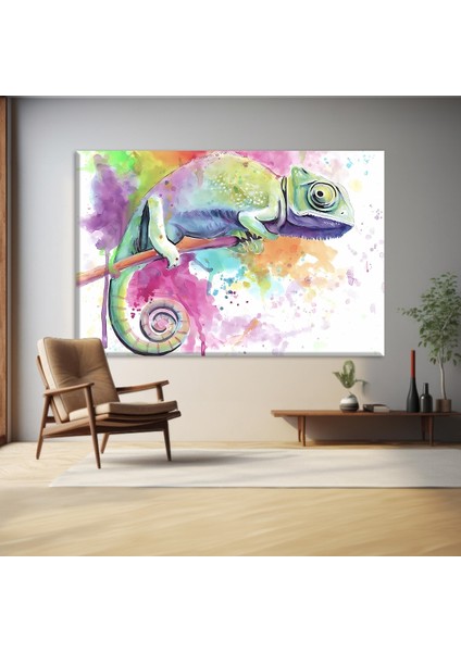 Kamelyonun Renk Dansı Kanvas Tablo