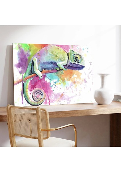 Kamelyonun Renk Dansı Kanvas Tablo modelleri
