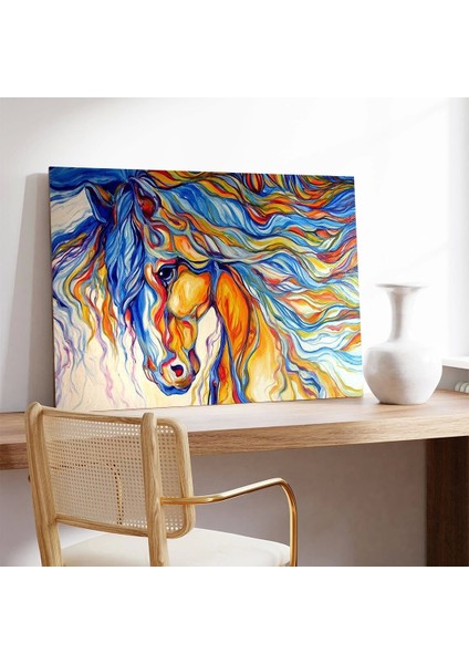 At Figürleri Kanvas Tablo modelleri