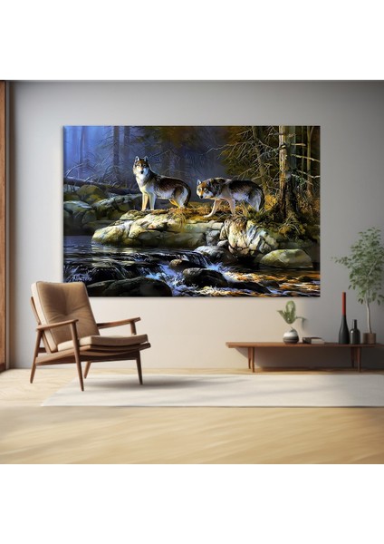 Kurt Ailesi Kanvas Tablo