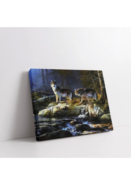 Kurt Ailesi Kanvas Tablo fiyatları