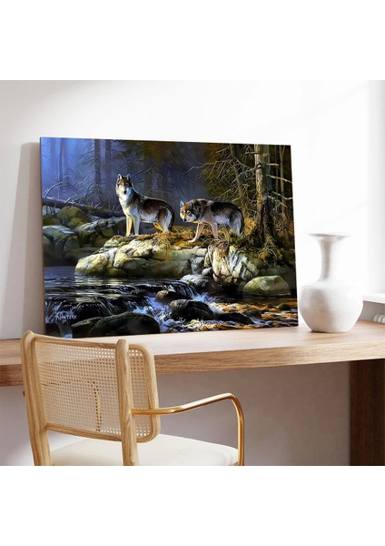 Kurt Ailesi Kanvas Tablo modelleri