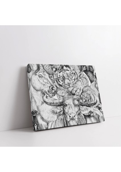 Ormanın Kraliyet Ailesi Kanvas Tablo fiyatları