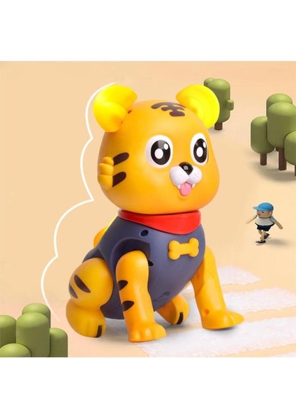 Çocuklar Için Müzikli ve Işıklı Sevimli Zıplayan Kaplan