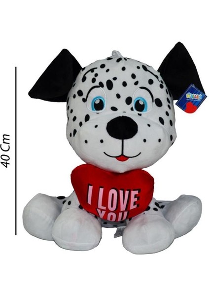 I Love You Kalpli Köpek Peluş 40 cm 62254