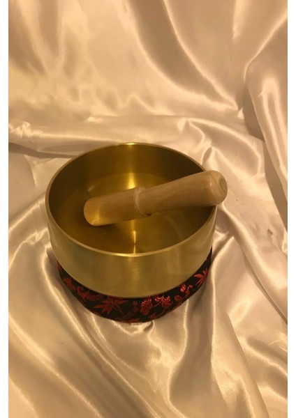 Tibet Çanağı Pirinç Çanı Kasesi Meditasyon Çanı Yoga Çanı Tibet Singing Bowl 16 cm