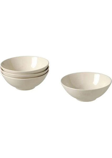 Fargklar Kase Seti Cilalı Bej 16 cm 4 Adet