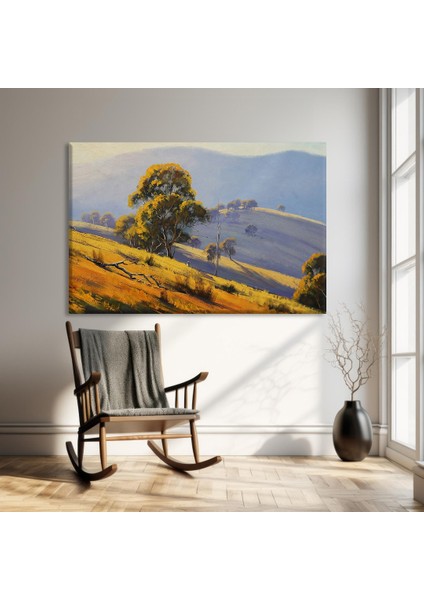 Uzak Tepeler Kanvas Tablo