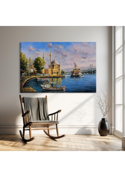 Kıyıdaki Sakinlik Kanvas Tablo