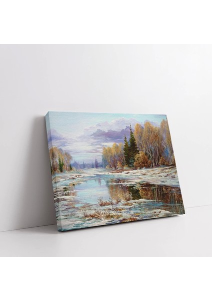 Sonbahar Nehri Kanvas Tablo fiyatları