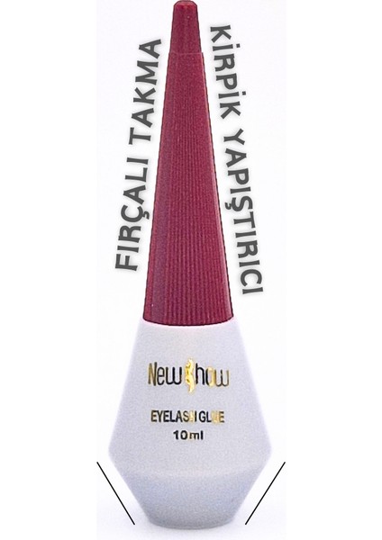 Ultra Güçlü Fırçalı Suya Dayanıklı Kirpik Yapıştırıcı - Eyelash Glue 10 ml