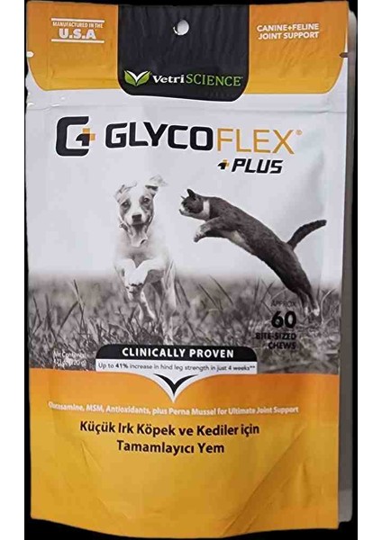 Vetriscience Glycoflex Plus Küçük Irk Köpek ve Kediler Için 60 Tablet