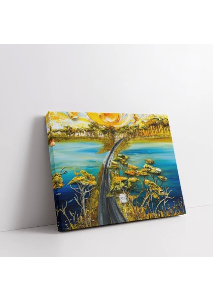 Altın Sonbahar Işıkları Kanvas Tablo fiyatları