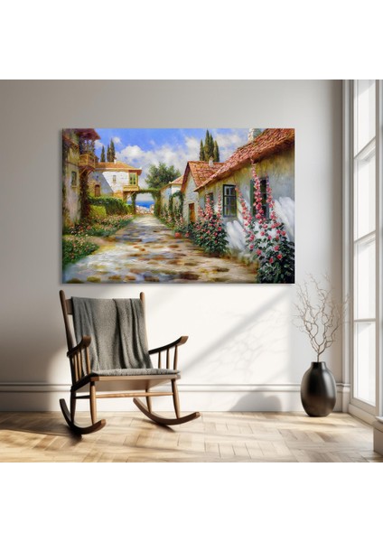 Köy Yolu Kanvas Tablo