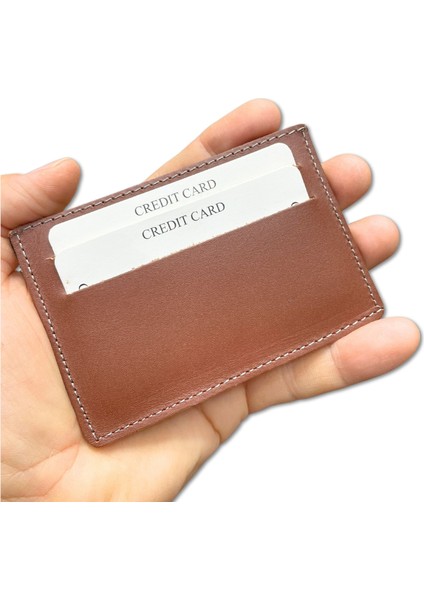 Süper Slim Deri Kartlık, Para Cepli Unisex, Ince, Kadın Erkek Kredi Kartlık Cüzdan