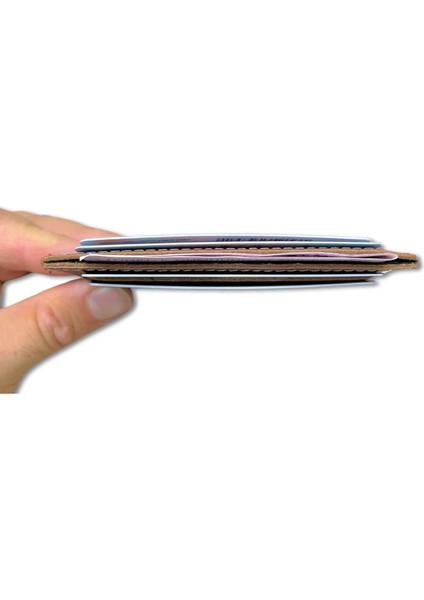 Süper Slim Deri Kartlık, Para Cepli Unisex, Ince, Kadın Erkek Kredi Kartlık Cüzdan fiyatları