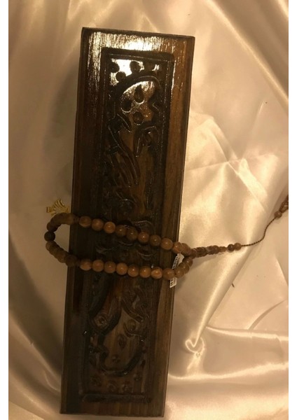 Tespih Kuka Doğal Ahşap Tesbih Gümüş Imameli Ahşap Kutulu indirimleri