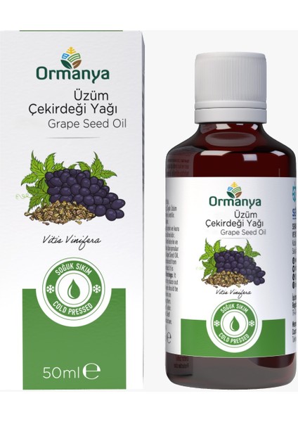 Soğuk Sıkım Üzüm Çekirdeği Yağı - 50 ml