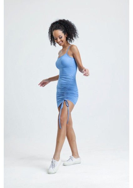 Askılı Büzgülü Mini Elbise indirimleri