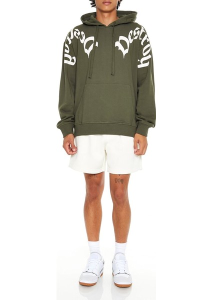 F21 Destroy Baskılı Hoodie fiyatları