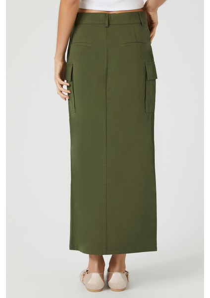 Twill Kargo Maxi Etek