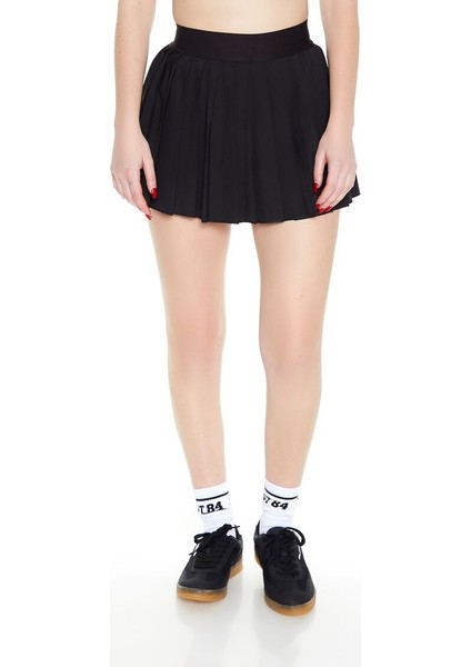 Pliseli Mini Şort Etek