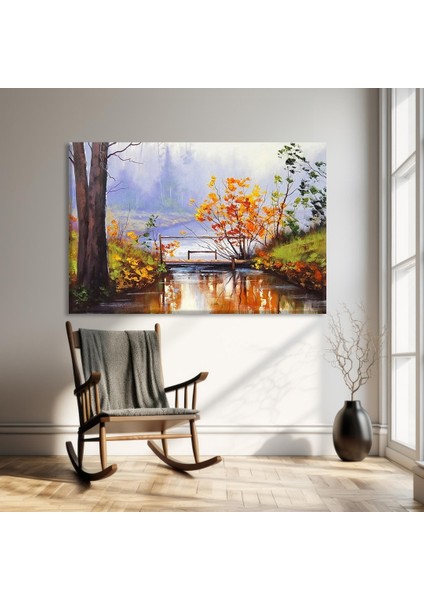Sonbahar Yansıması Kanvas Tablo
