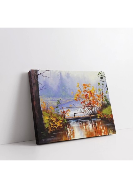 Sonbahar Yansıması Kanvas Tablo fiyatları