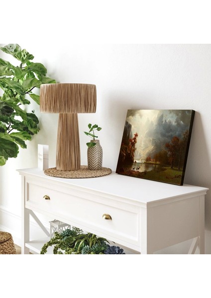 Göl Kenarı Sessizliği Kanvas Tablo modelleri