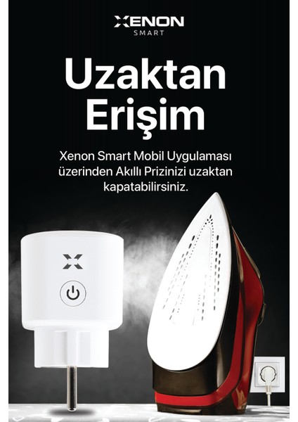 Akıllı Akım Korumalı Priz Wi-Fi/bluetooth