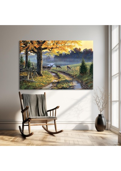 Sonbahar Yolculuğu Kanvas Tablo