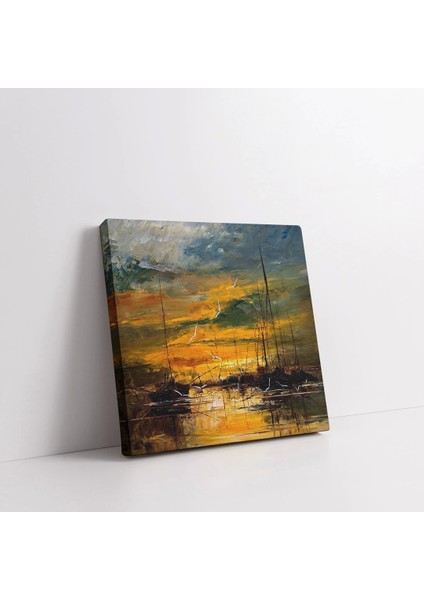 Limanın Altın Saati Kanvas Tablo fiyatları