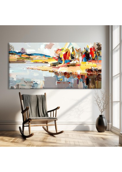 Renkli Yansımalar Kanvas Tablo