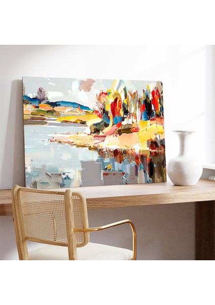 Renkli Yansımalar Kanvas Tablo modelleri