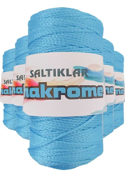 5 Adet Polyester Makrome Ipi 3050 Mavi 100 gr