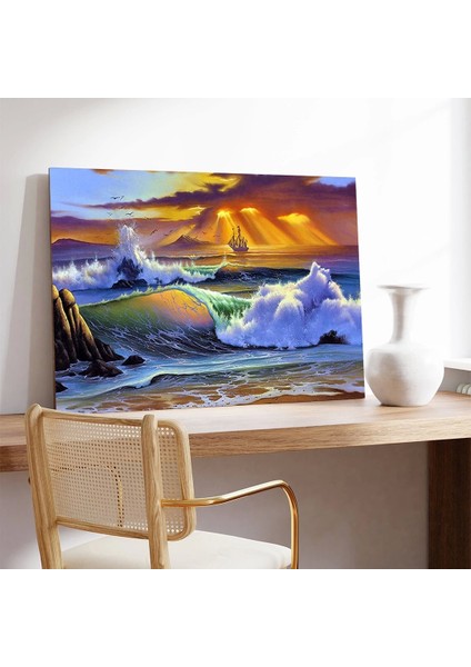 Fırtınanın Güzelliği Kanvas Tablo modelleri