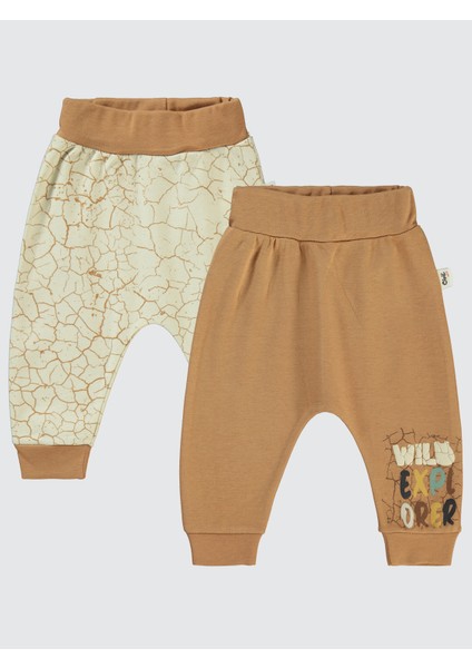 Erkek Bebek 2'li Patiksiz Tek Alt 6-18 Ay Kahve