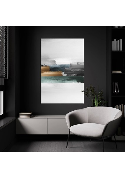 Çizgili Renkli Kanvas Tablo