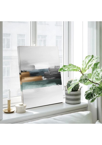 Çizgili Renkli Kanvas Tablo modelleri