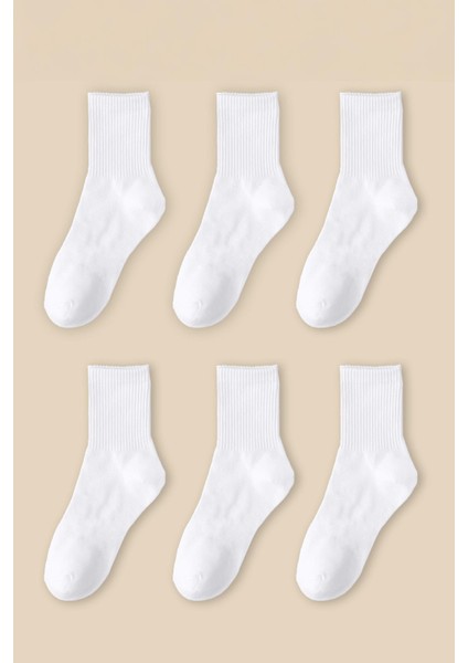 6 Çift Tenis Çorabı Erkek ,kadın Unisex Kolej Çorabı