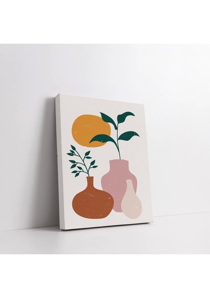 Saksı Bitkileri Renkli Kanvas Tablo modelleri