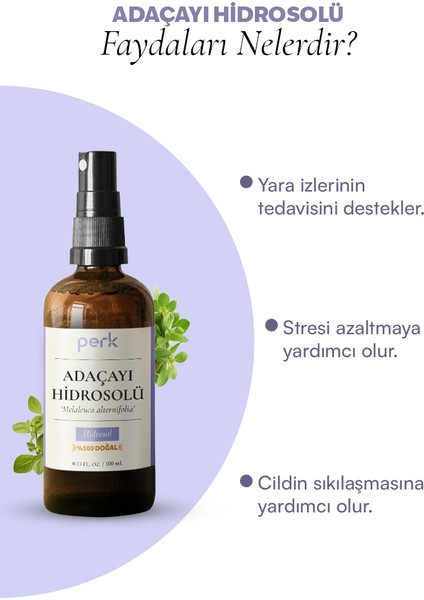 Perk %100 Doğal Saf Adaçayı Hidrosolü 100 ml