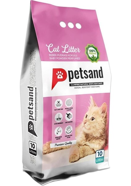 Bebek Pudra Kokulu Kedi Kumu 10LT